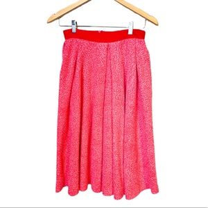 Anthropologie Amadi Fuzzy Circle Skirt Pink Small